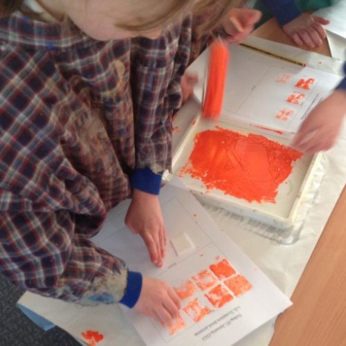Year 1 have been looking at and being inspired by Karen Lederer